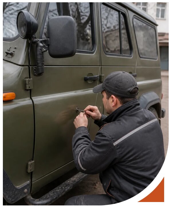 Профессиональное вскрытие автомобиля УАЗ без повреждений в Истре